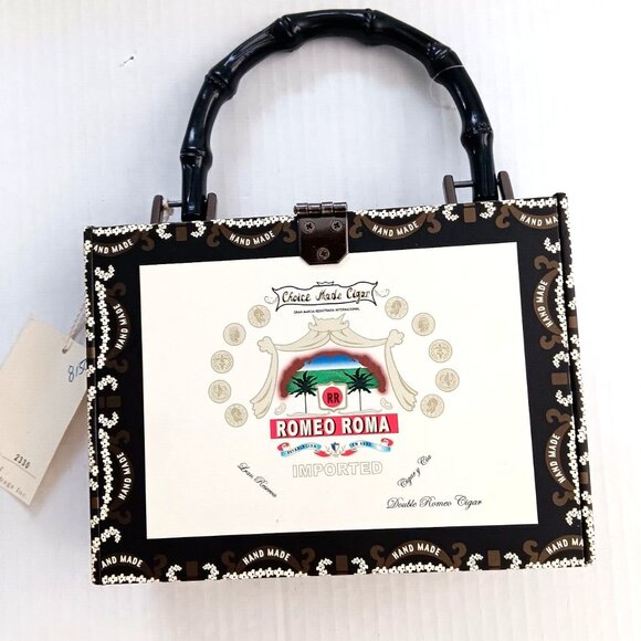 Prezzo NWT Vintage Cigar Box Lined Handbag - Picture 2 of 5